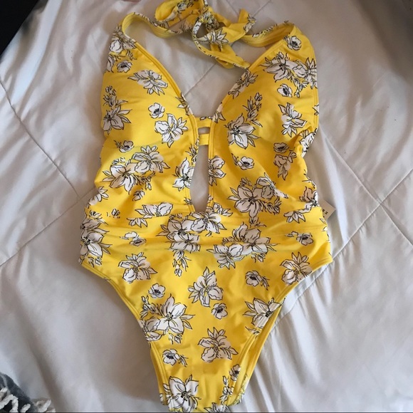abercrombie yellow swimsuit